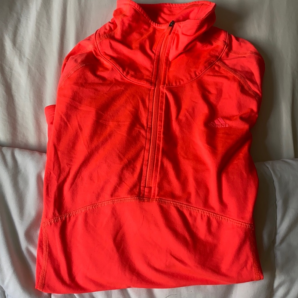 Adidas Hot Pink Pull Over Long Sleeve